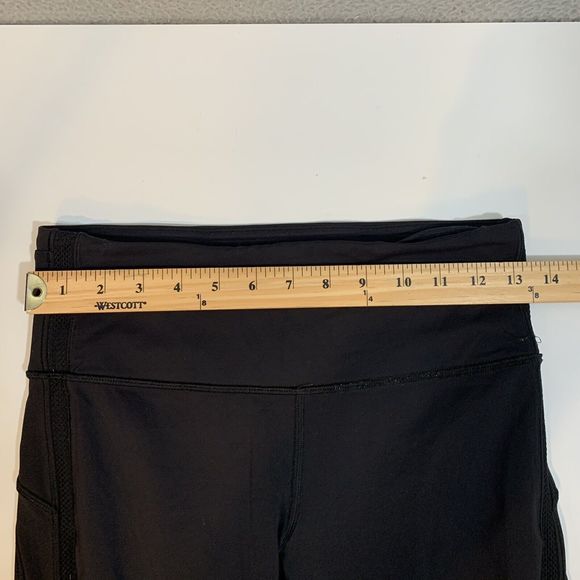 Lululemon Leggings Womens 6 Black Hit It 17’ Crop - Picture 4 of 6